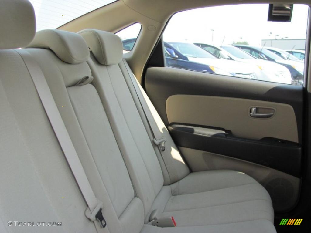 2009 Elantra GLS Sedan - Captiva White / Beige photo #8