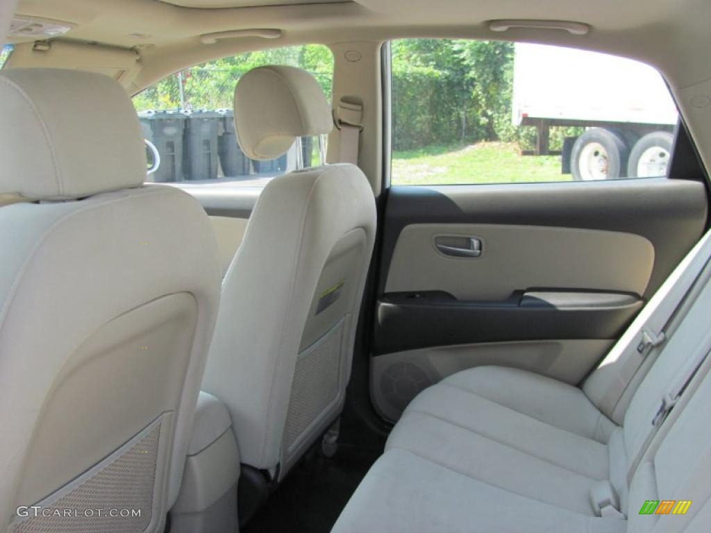 2009 Elantra GLS Sedan - Captiva White / Beige photo #21