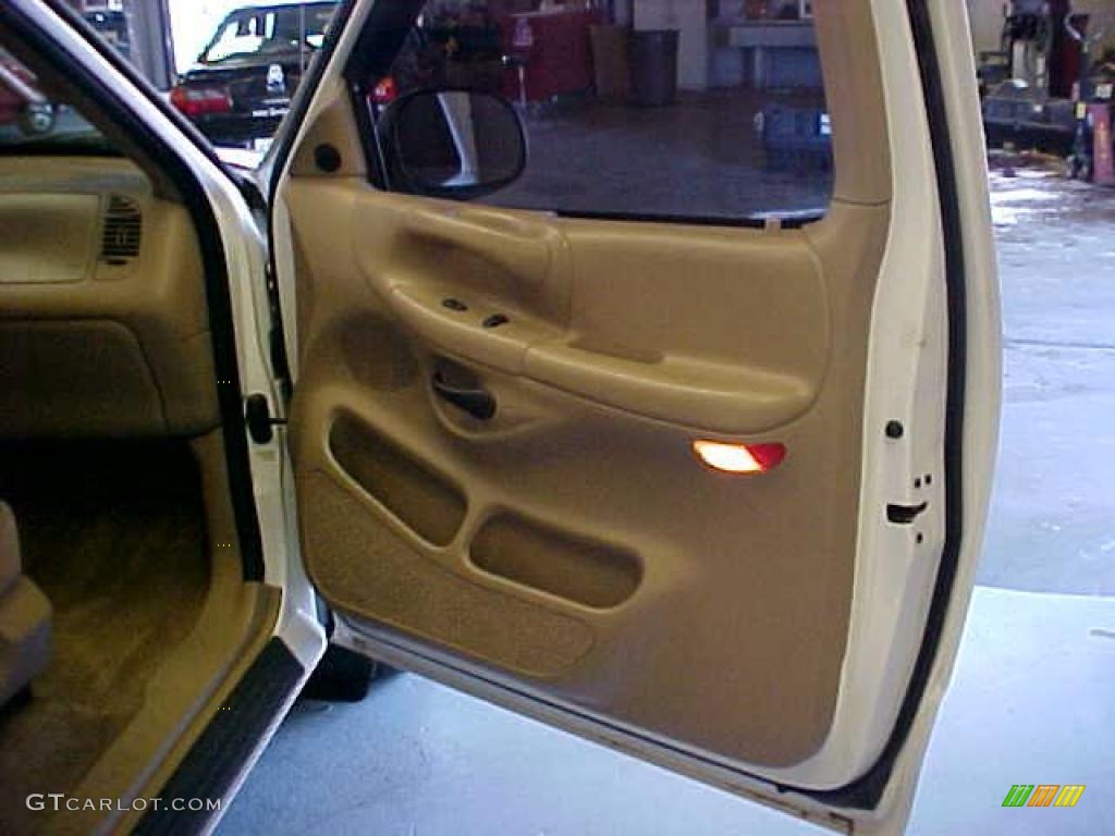 1997 F150 XLT Extended Cab - Oxford White / Medium Prairie Tan photo #7