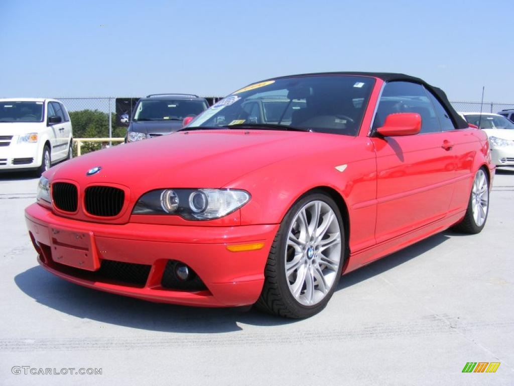 2006 3 Series 325i Convertible - Electric Red / Black photo #30