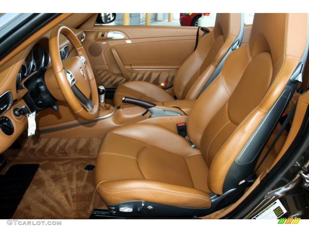 2008 911 Turbo Cabriolet - Macadamia Metallic / Natural Brown photo #20