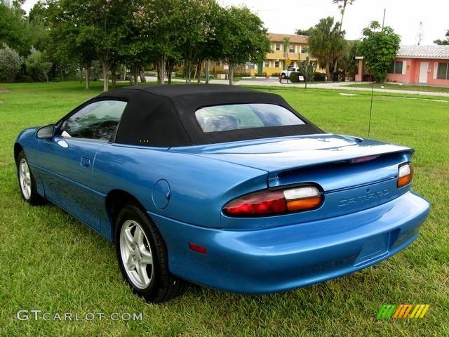 1999 Camaro Convertible - Bright Blue Metallic / Dark Gray photo #3