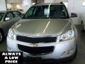 2010 Silver Ice Metallic Chevrolet Traverse LS AWD  photo #2