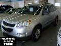 2010 Silver Ice Metallic Chevrolet Traverse LS AWD  photo #3