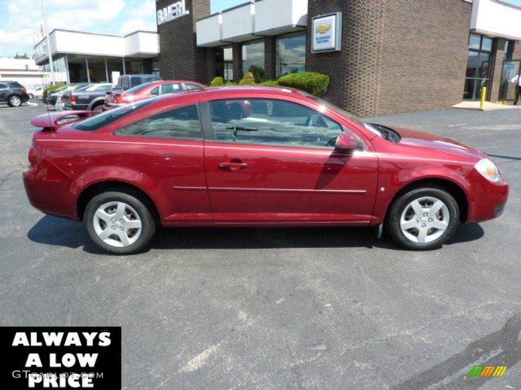 2007 Cobalt LT Coupe - Sport Red Tint Coat / Gray photo #8