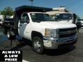 2010 Summit White Chevrolet Silverado 3500HD Work Truck Regular Cab Chassis Dump Truck  photo #1