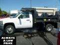 Summit White - Silverado 3500HD Work Truck Regular Cab 4x4 Chassis Dump Truck Photo No. 4