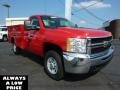 2010 Victory Red Chevrolet Silverado 2500HD Regular Cab 4x4 Chassis  photo #1