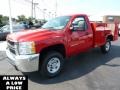 2010 Victory Red Chevrolet Silverado 2500HD Regular Cab 4x4 Chassis  photo #3