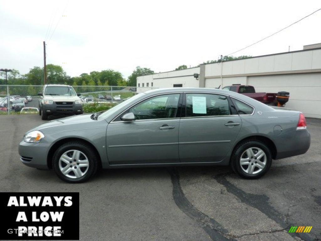 2007 Impala LS - Dark Silver Metallic / Gray photo #4