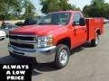2010 Victory Red Chevrolet Silverado 2500HD Regular Cab Chassis  photo #3