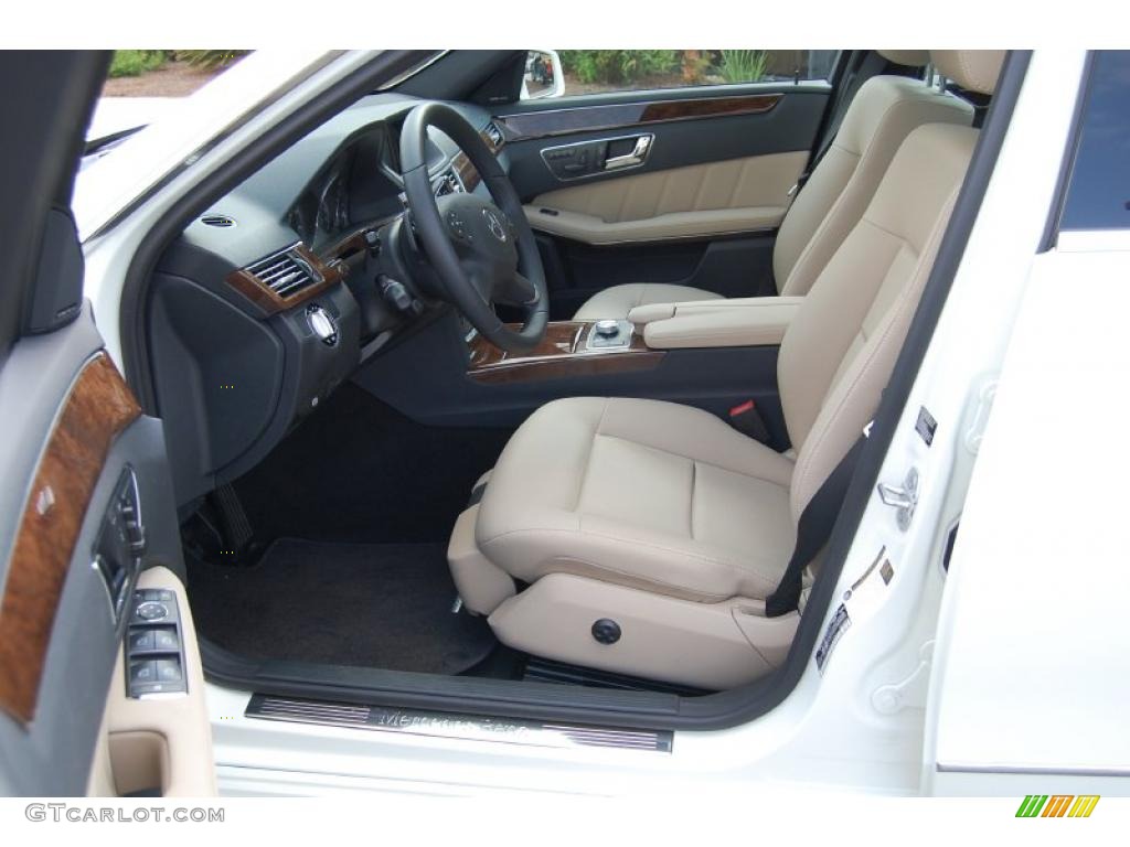 2010 E 350 Sedan - Arctic White / Almond Beige photo #6