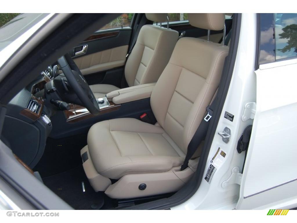 2010 E 350 Sedan - Arctic White / Almond Beige photo #7