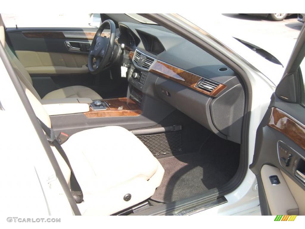 2010 E 350 Sedan - Arctic White / Almond Beige photo #13