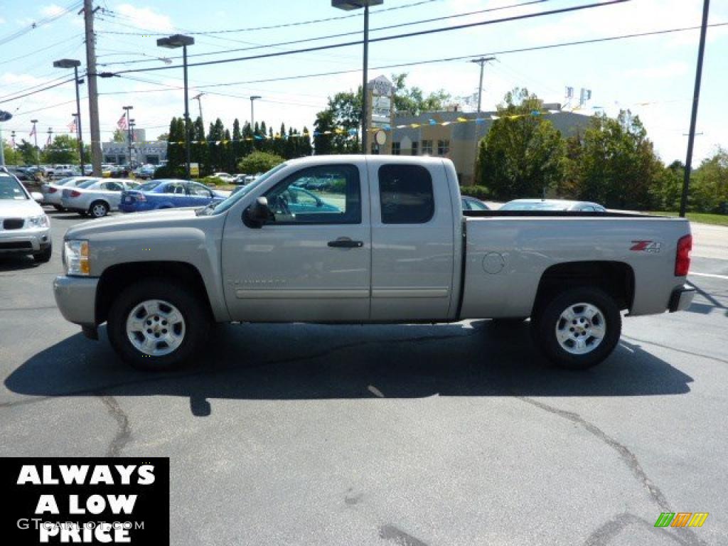 2009 Silverado 1500 LT Extended Cab 4x4 - Silver Birch Metallic / Ebony photo #4
