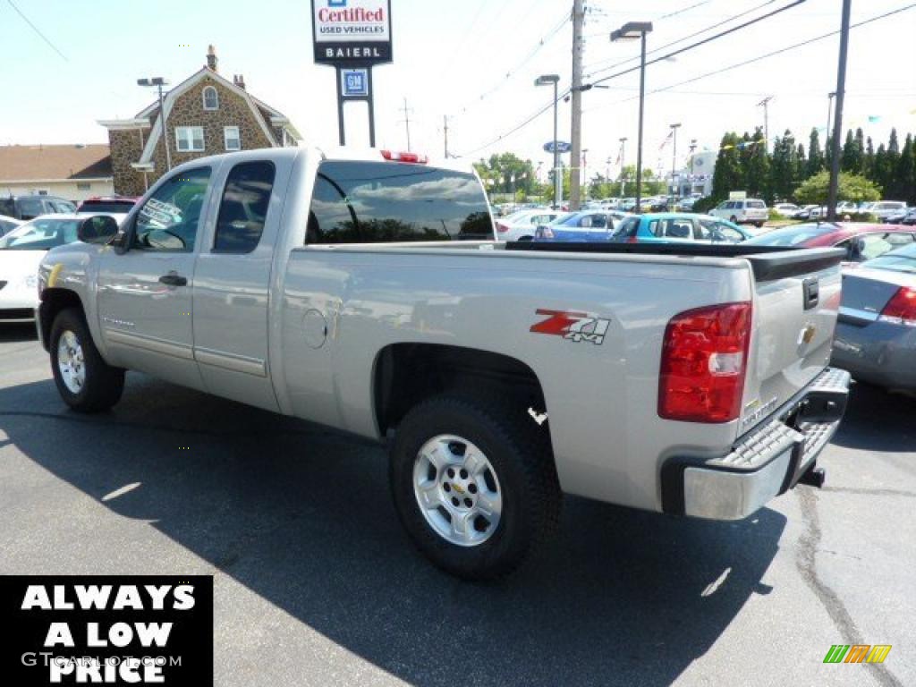 2009 Silverado 1500 LT Extended Cab 4x4 - Silver Birch Metallic / Ebony photo #5