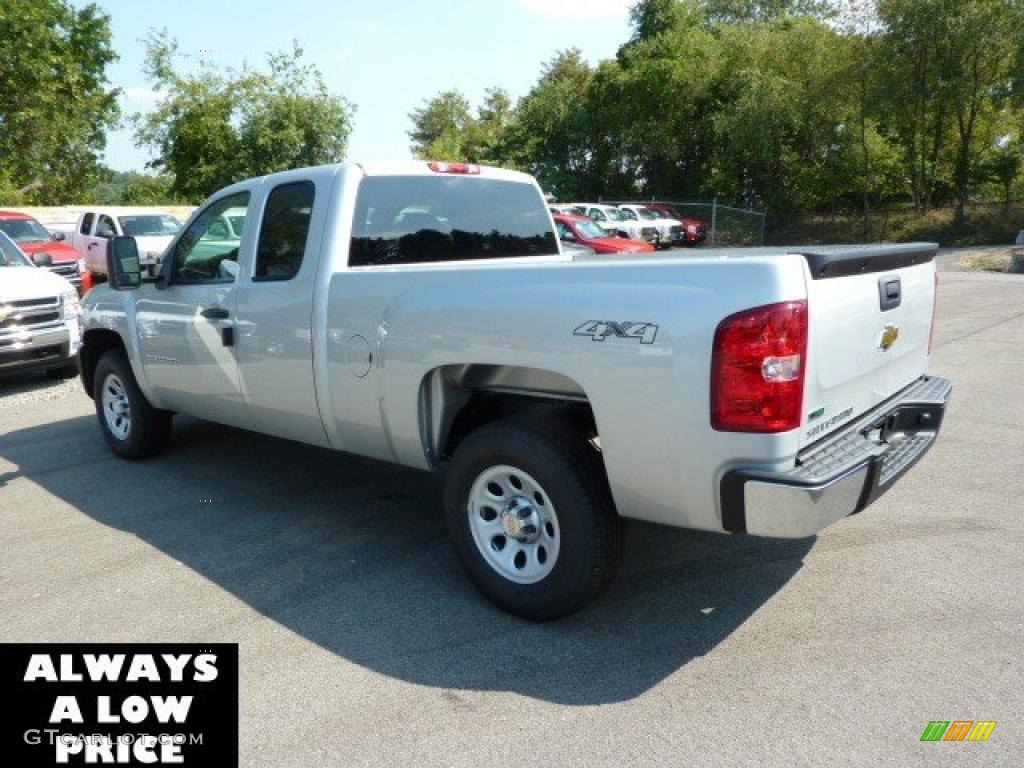 2011 Silverado 1500 Extended Cab 4x4 - Sheer Silver Metallic / Dark Titanium photo #5