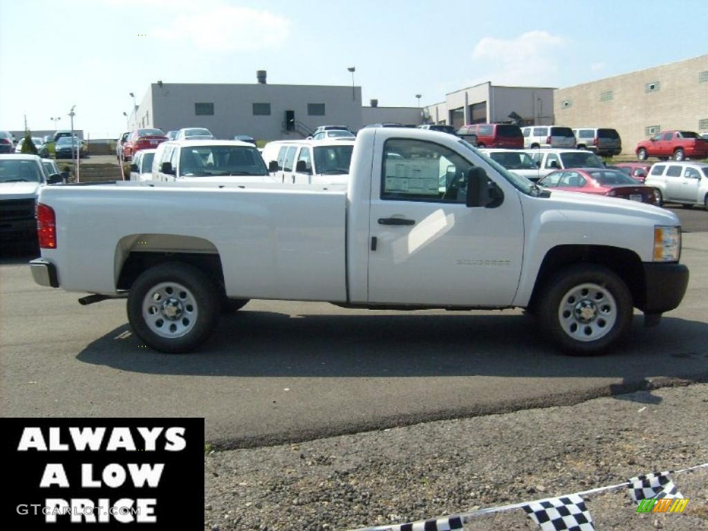 2011 Silverado 1500 Regular Cab - Summit White / Dark Titanium photo #8