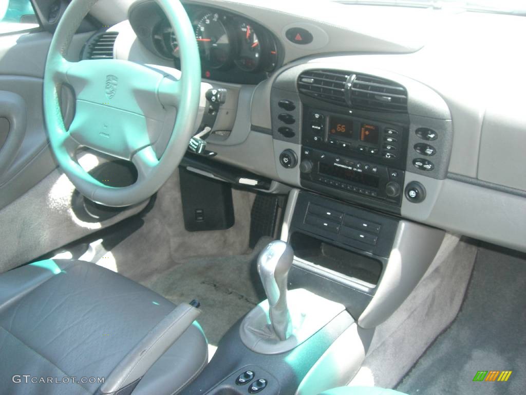 1999 911 Carrera Cabriolet - Ocean Jade Metallic / Graphite Grey photo #6