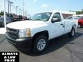 2011 Summit White Chevrolet Silverado 1500 Regular Cab 4x4  photo #3