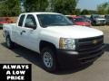 2011 Summit White Chevrolet Silverado 1500 Extended Cab 4x4  photo #1