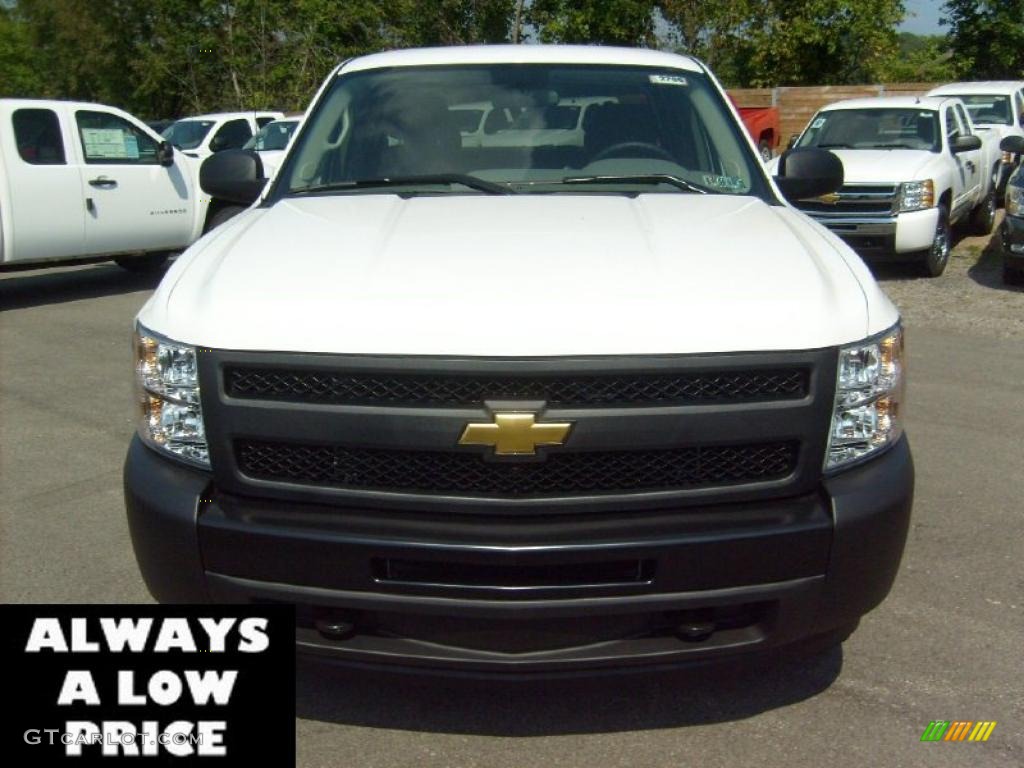 2011 Silverado 1500 Extended Cab 4x4 - Summit White / Dark Titanium photo #2