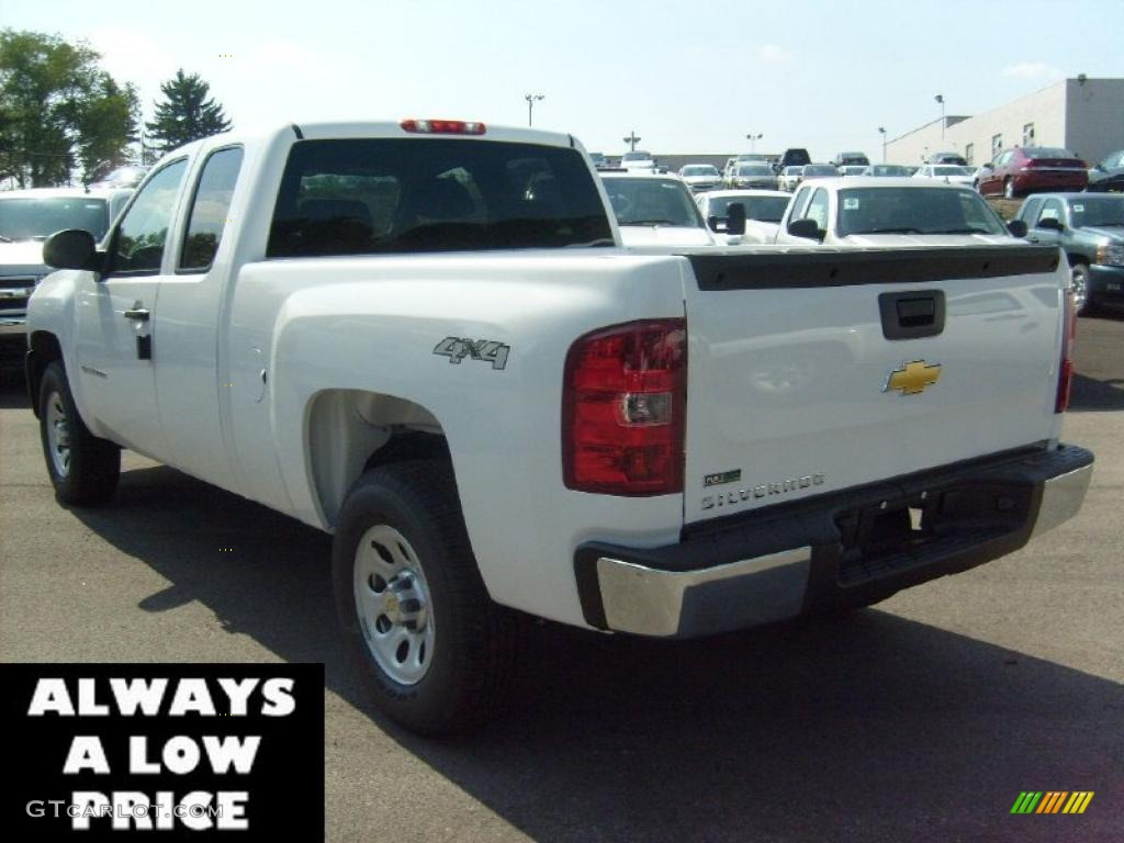 2011 Silverado 1500 Extended Cab 4x4 - Summit White / Dark Titanium photo #5