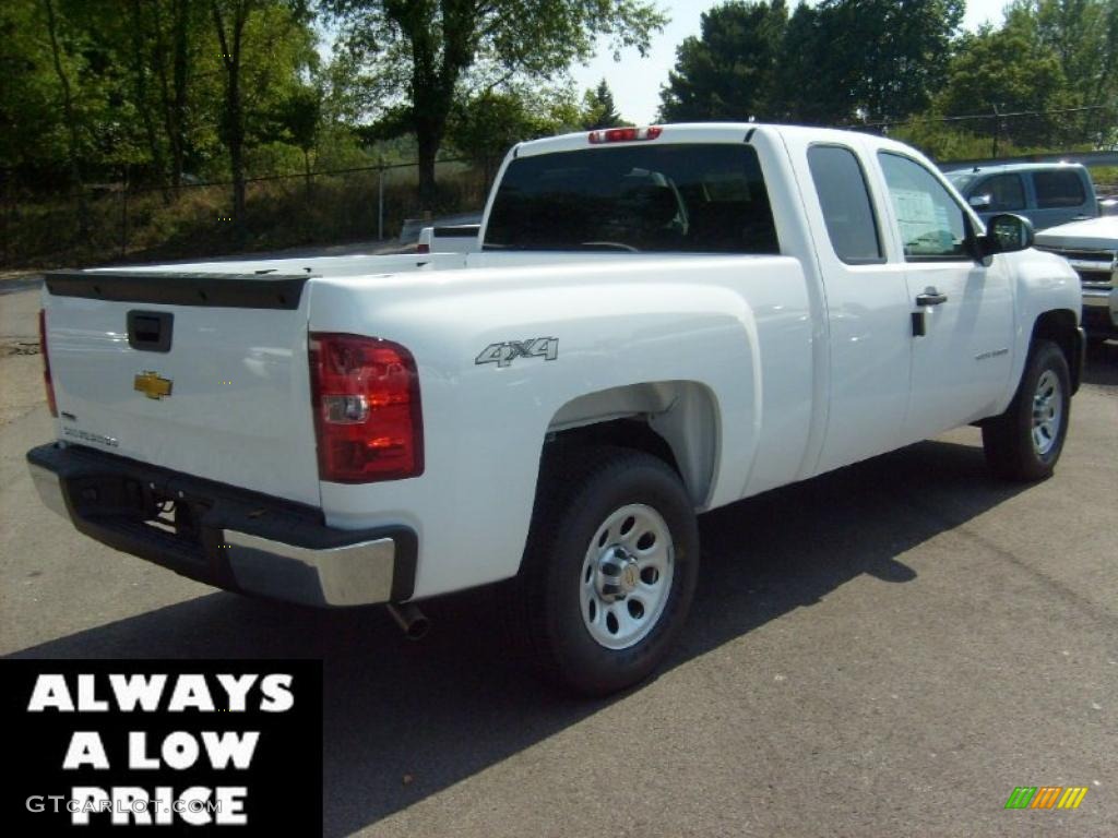 2011 Silverado 1500 Extended Cab 4x4 - Summit White / Dark Titanium photo #7