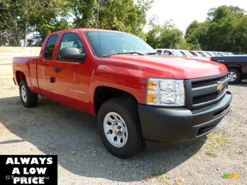 2011 Silverado 1500 Extended Cab 4x4 - Victory Red / Dark Titanium photo #1
