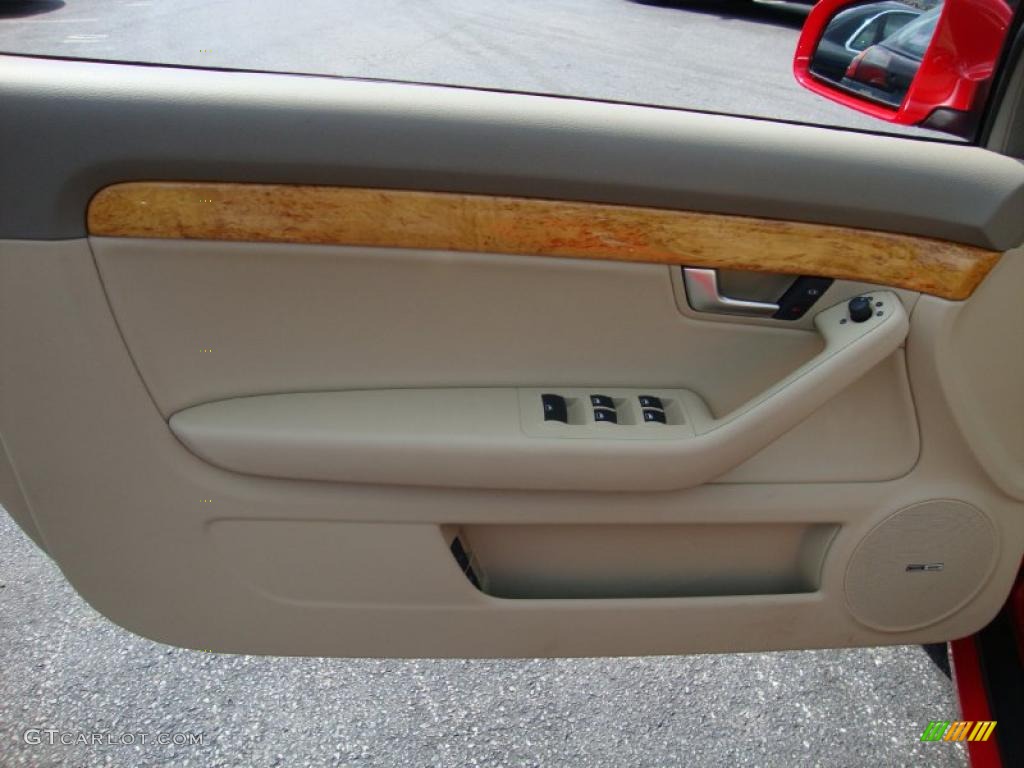 2009 A4 2.0T Cabriolet - Brilliant Red / Beige photo #14