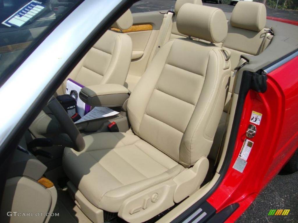 2009 A4 2.0T Cabriolet - Brilliant Red / Beige photo #17