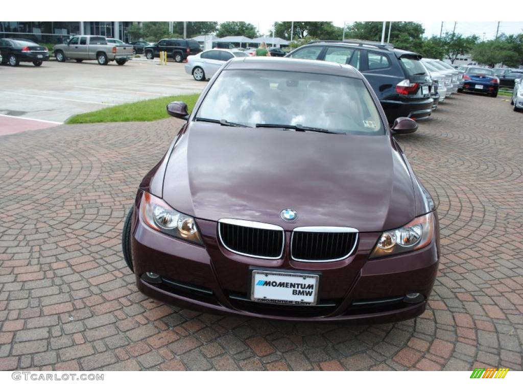 2008 3 Series 328i Sedan - Barbera Red Metallic / Beige photo #8