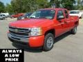 2011 Victory Red Chevrolet Silverado 1500 Extended Cab  photo #3