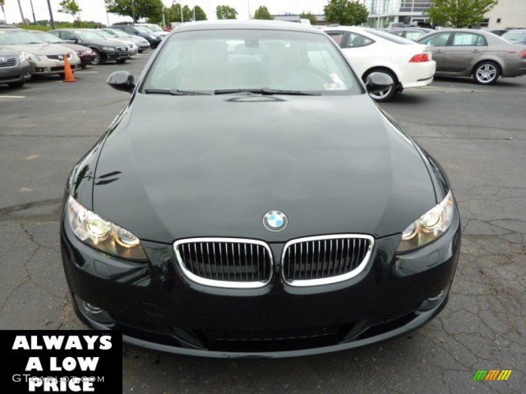 2009 3 Series 328i Convertible - Black Sapphire Metallic / Saddle Brown Dakota Leather photo #2