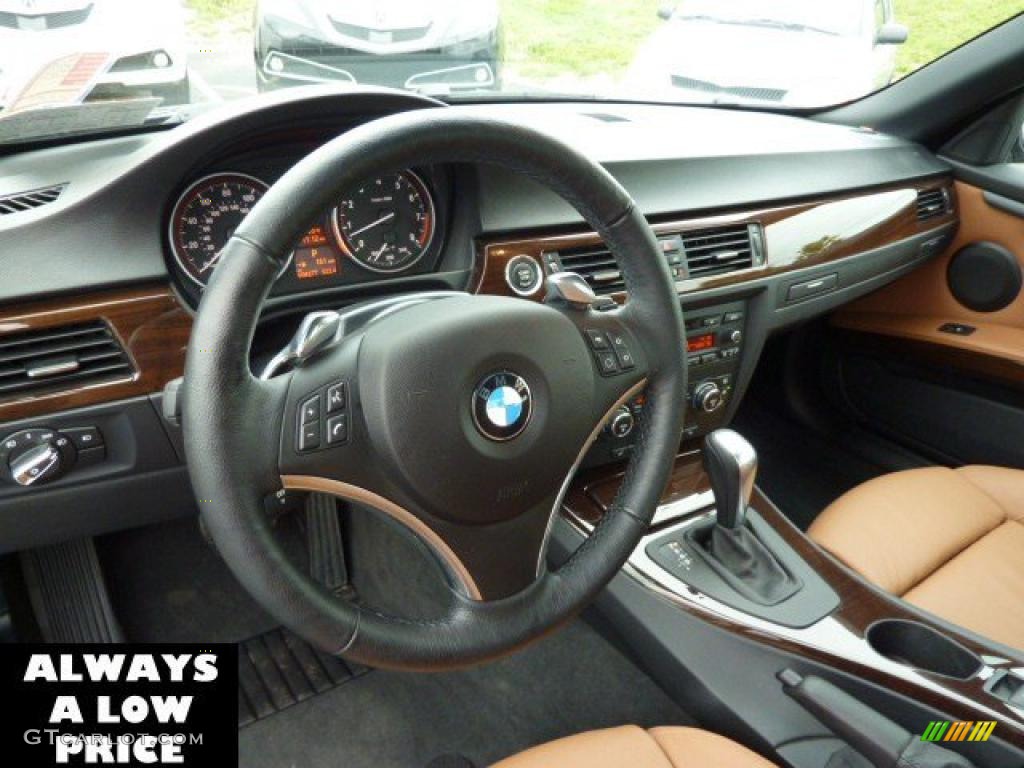 2009 3 Series 328i Convertible - Black Sapphire Metallic / Saddle Brown Dakota Leather photo #11