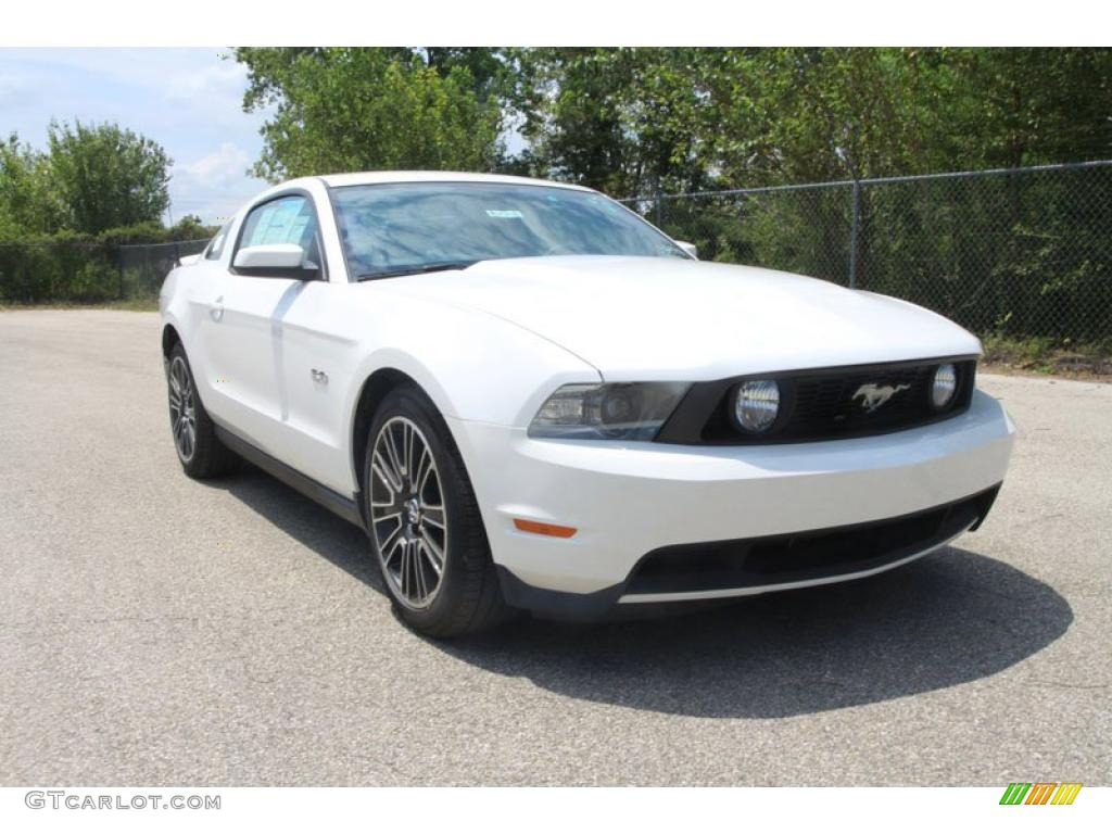 2011 Mustang GT Premium Coupe - Performance White / Charcoal Black photo #1