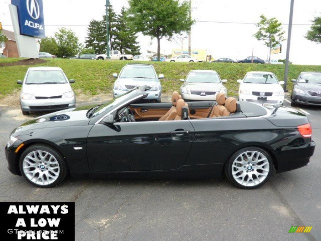 2009 3 Series 328i Convertible - Black Sapphire Metallic / Saddle Brown Dakota Leather photo #18