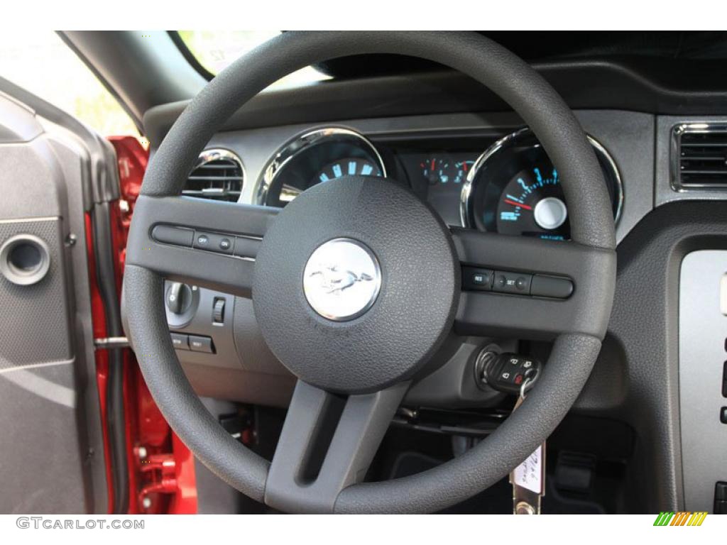 2011 Mustang V6 Coupe - Red Candy Metallic / Charcoal Black photo #11