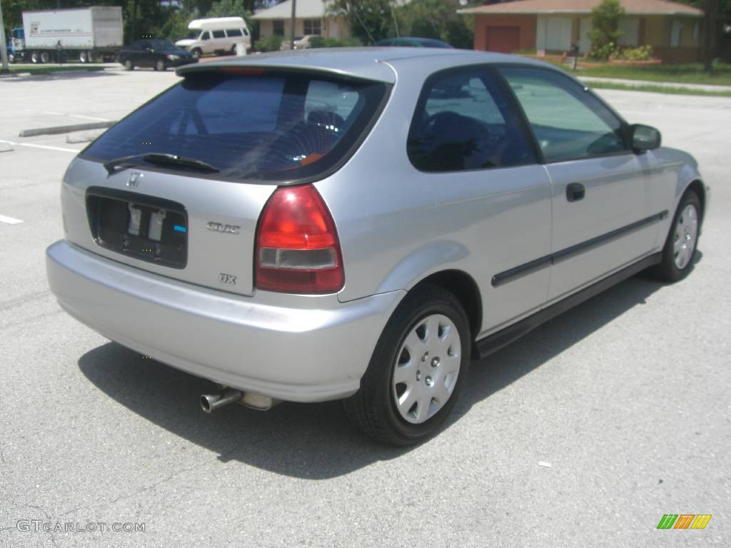 2000 Civic DX Coupe - Vogue Silver Metallic / Dark Gray photo #3