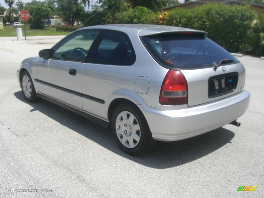 2000 Civic DX Coupe - Vogue Silver Metallic / Dark Gray photo #4