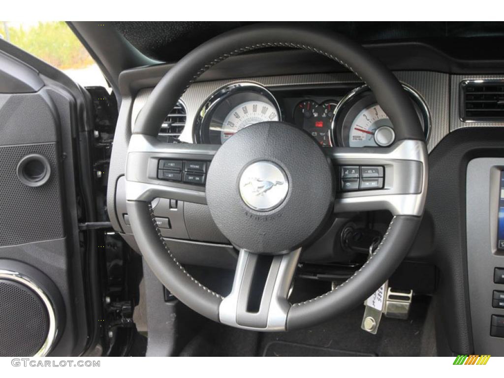 2011 Mustang GT Premium Coupe - Ebony Black / Charcoal Black/Cashmere photo #13
