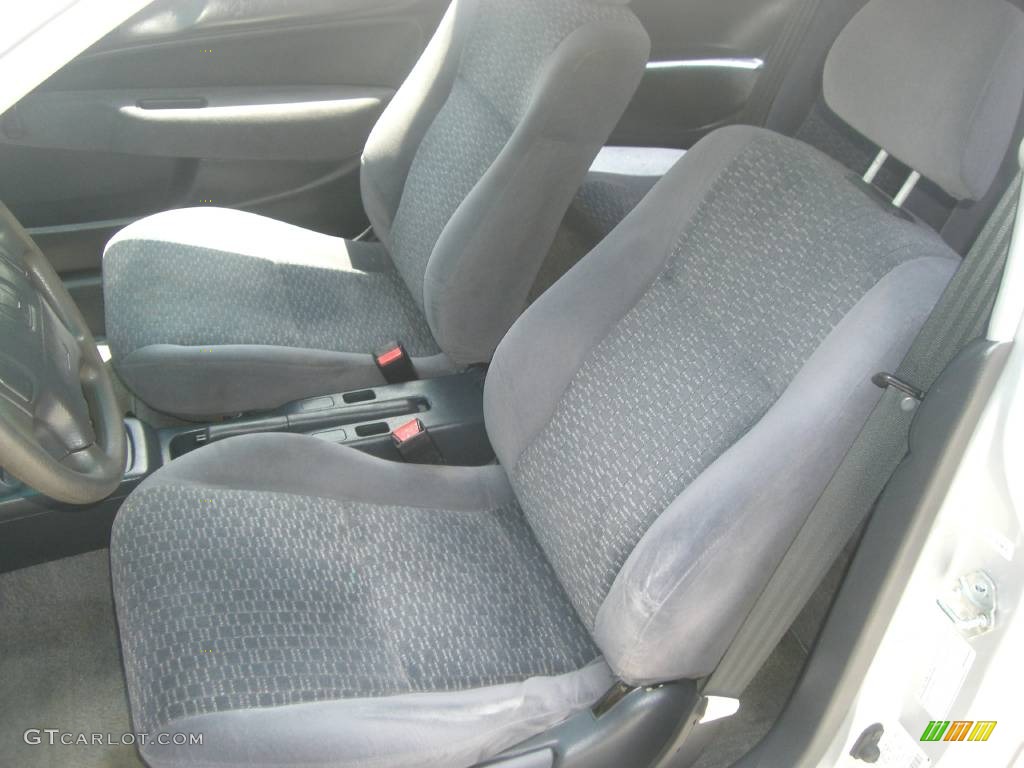 2000 Civic DX Coupe - Vogue Silver Metallic / Dark Gray photo #5