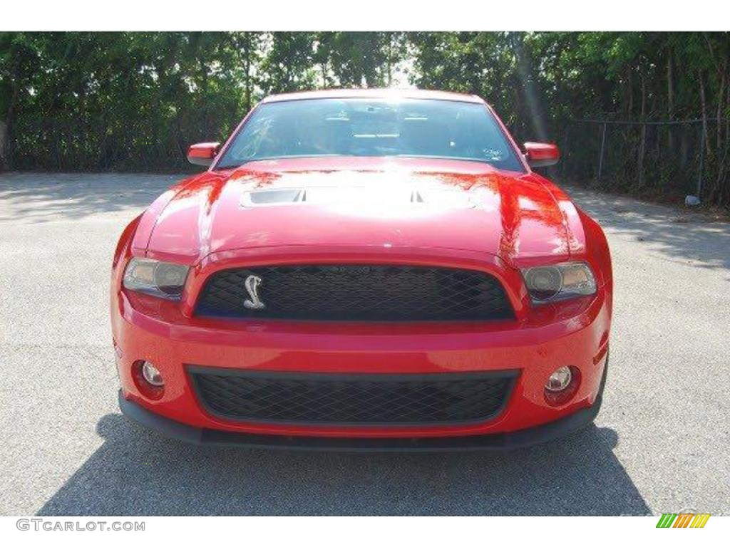 2011 Mustang Shelby GT500 SVT Performance Package Coupe - Race Red / Charcoal Black/Black photo #1