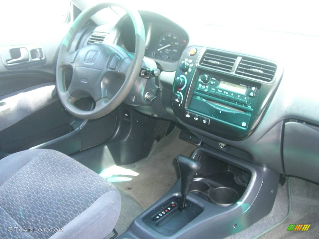 2000 Civic DX Coupe - Vogue Silver Metallic / Dark Gray photo #6