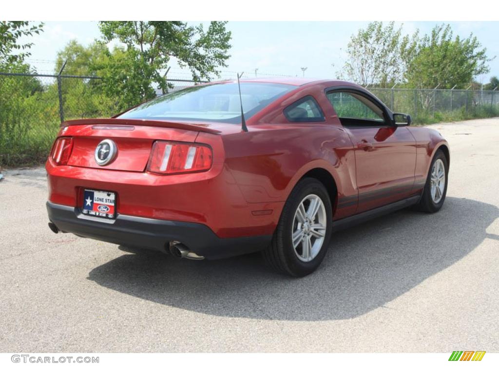 2011 Mustang V6 Coupe - Red Candy Metallic / Stone photo #3