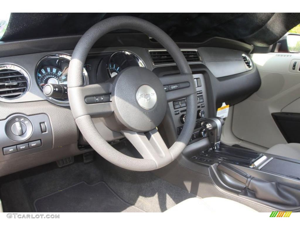 2011 Mustang V6 Coupe - Red Candy Metallic / Stone photo #4