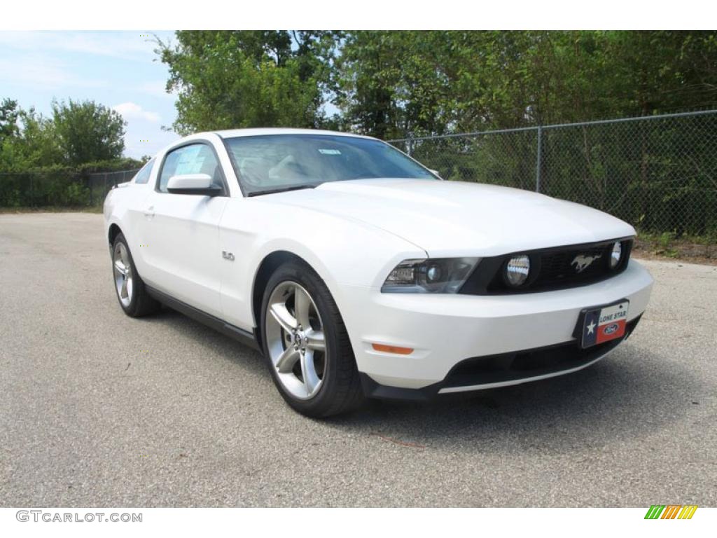 2011 Mustang GT Premium Coupe - Performance White / Stone photo #1