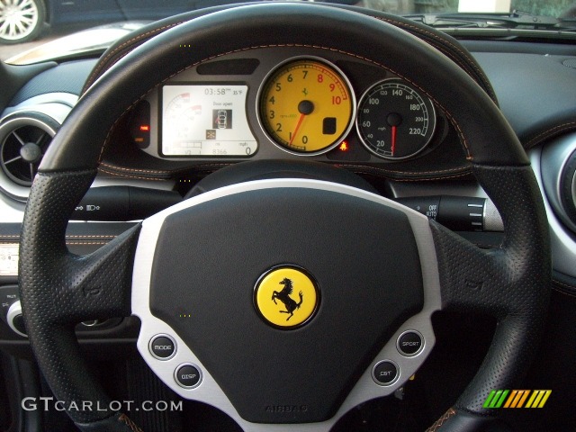 2006 Ferrari 612 Scaglietti Standard 612 Scaglietti Model Charcoal Steering Wheel Photo #3556830