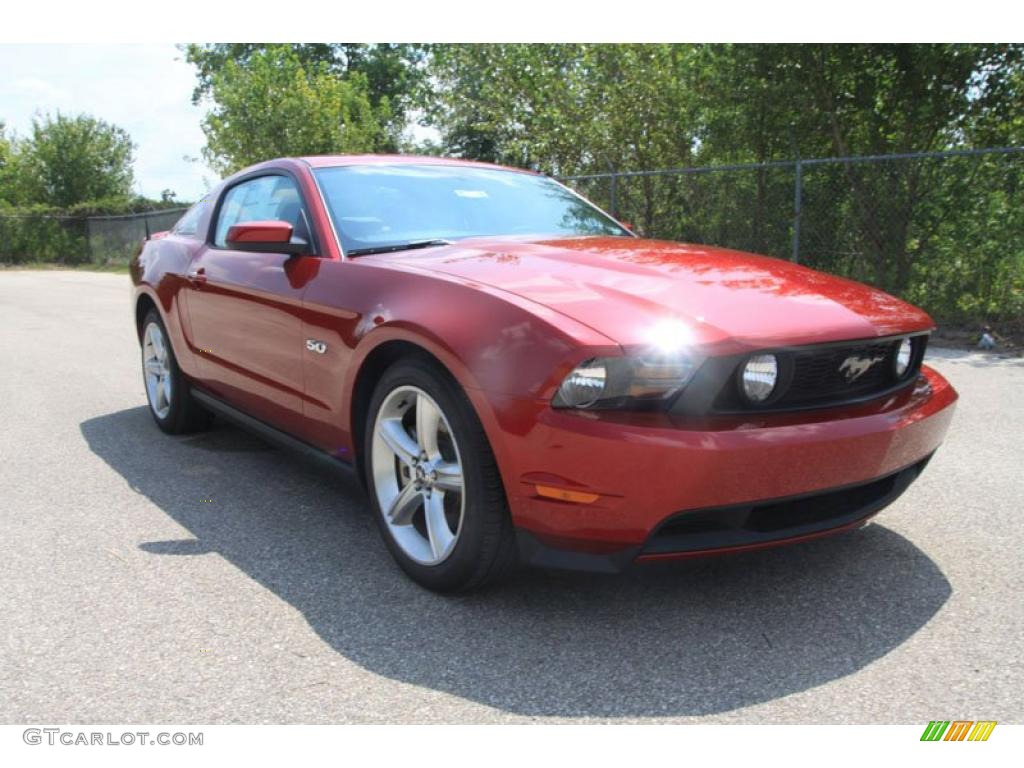 2011 Mustang GT Premium Coupe - Red Candy Metallic / Charcoal Black photo #1