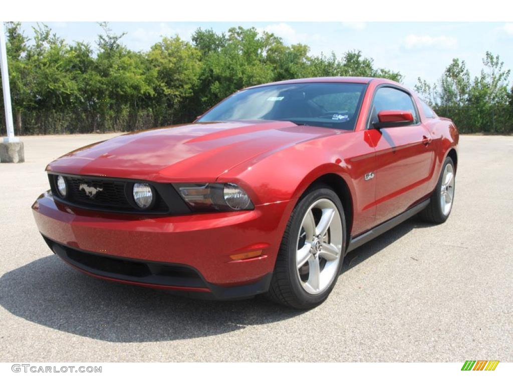 2011 Mustang GT Premium Coupe - Red Candy Metallic / Charcoal Black photo #8